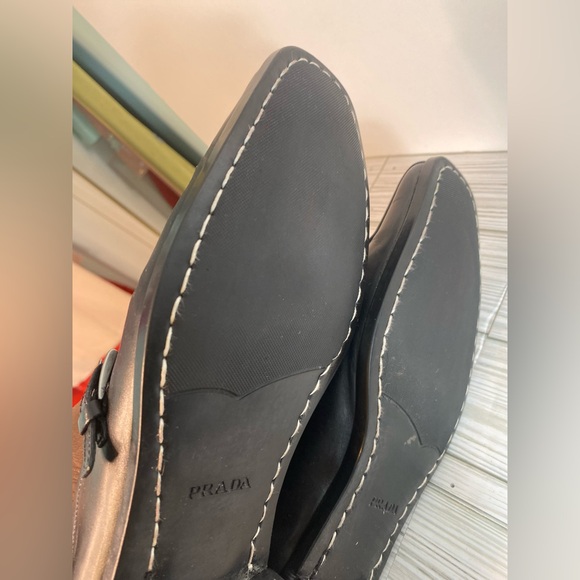 PRADA Leather Loafers size 6.5 - Picture 9 of 10